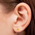 thumbnail image 3 of Citrine 5mm Round Stud Earrings in 14k Yellow Gold, 3 of 4