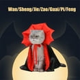 thumbnail image 5 of Up to 65% Off Aoujea Halloween Pet Clothes Cats Spooky Costumes Cats Cape Pet Party Vampires Crossdressing Halloween Pet Cats Dogs Dogs Cape Decoration Transforming Witch Clothe, 5 of 5