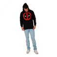 thumbnail image 3 of Deadpool Classic Logo Zip-Up Hoodie with Sleeve Print-XLarge, 3 of 5