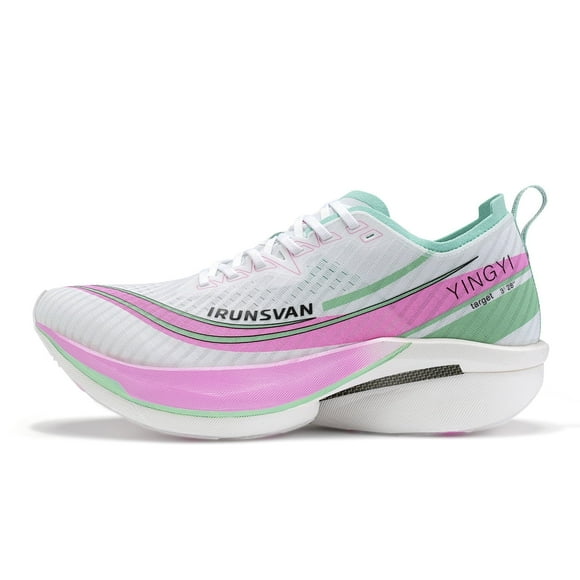 Tennis de Running para Hombre con Placa de Fibra de Carbono IRUNSVAN Shadow Wing 2.0 - Ultra Ligeras, Amortiguadas y Transpirables - Para Maratón, Entrenamiento y Uso Diario
