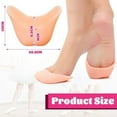 thumbnail image 4 of 6 Pcs Toe Covers Toe Protectors for Women Silicone Toe Pouches Gel Pads Pointe Shoes Protectors Gel Sock Pads Ballet Dance Toe Caps with Breathable Hole for Ball of Foot Metatarsal Ballet Cap (Beige), 4 of 8
