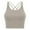 Brown, variant on ZyeKqe Sports Bras for Women Longline Criss Cross Back Yoga Bras Wireless Push up Running Workout Bra Crop Tops