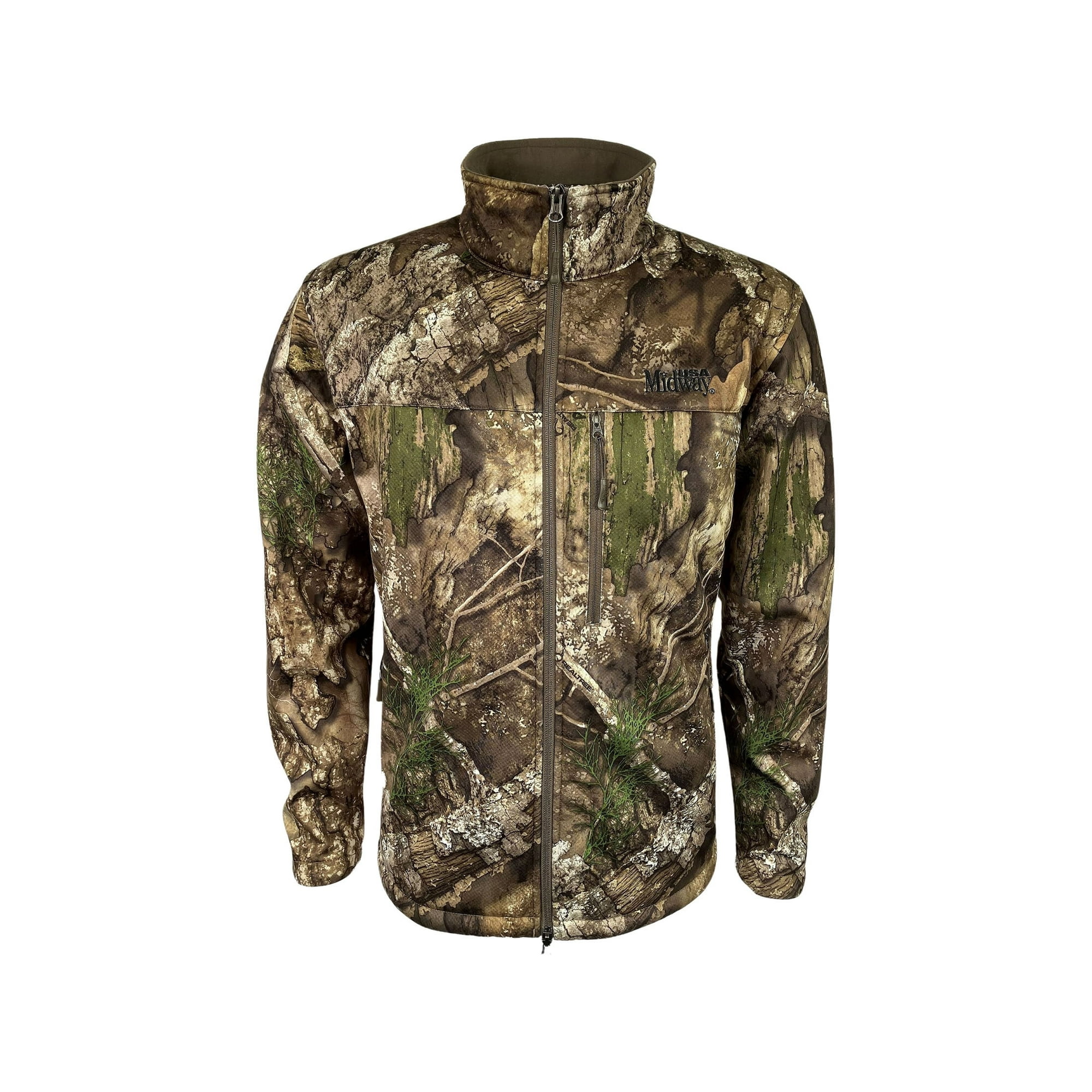 MidwayUSA Men s Full Season Softshell Jacket Realtree APX Large