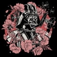 thumbnail image 2 of Men's Star Wars Floral Darth Vader With Tie Fighters  Graphic Tee Black X Large, 2 of 5