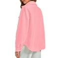 thumbnail image 6 of Women's Solid Color Casual Coat Without Hood Featuring Long Sleeves And Pockets​​, 6 of 7