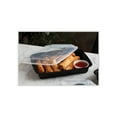 thumbnail image 2 of Pactiv Newspring VERSAtainer Microwavable Containers, Rectangular, 58 oz, 8.5 x 11.5 x 2.5, Black/Clear, Plastic, 150/Carton, 2 of 4
