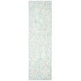 thumbnail image 2 of SAFAVIEH Abstract Clarette Geometric Wool Runner Rug, Ivory/Turquoise, 2'3" x 6', 2 of 10