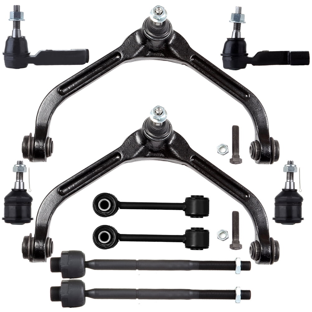 ECCPP Front Sway Bar End Link Inner Tie Rod End Lower Ball Joint Outer Tie Rod End Upper Control Arm And Ball Joint 2002-2004 For Jeep Liberty 10pcs EV402 K3199 ES3535 ES3536 K7391 K3198