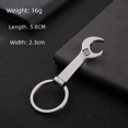 thumbnail image 4 of Simulation adjustable wrench key chain practical metal wrench pliers key pendant creative men's key small gift - style：Ruler；, 4 of 5