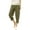 Army Green, variant on ABATAB Summer Capri Pants for Women Cotton Linen Loose Crop Trousers Solid Pull on Lounge Capri Pants with Pockets