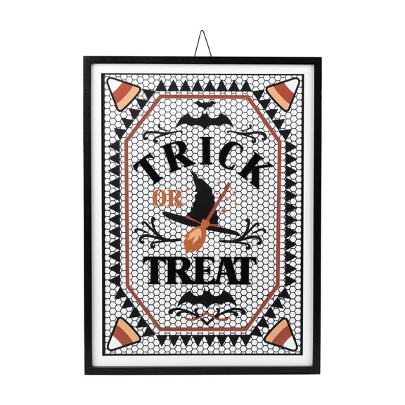 Trick or Treat Framed Wall Art, Multicolor, 14.8" x 20", Halloween by Way To Celebrate