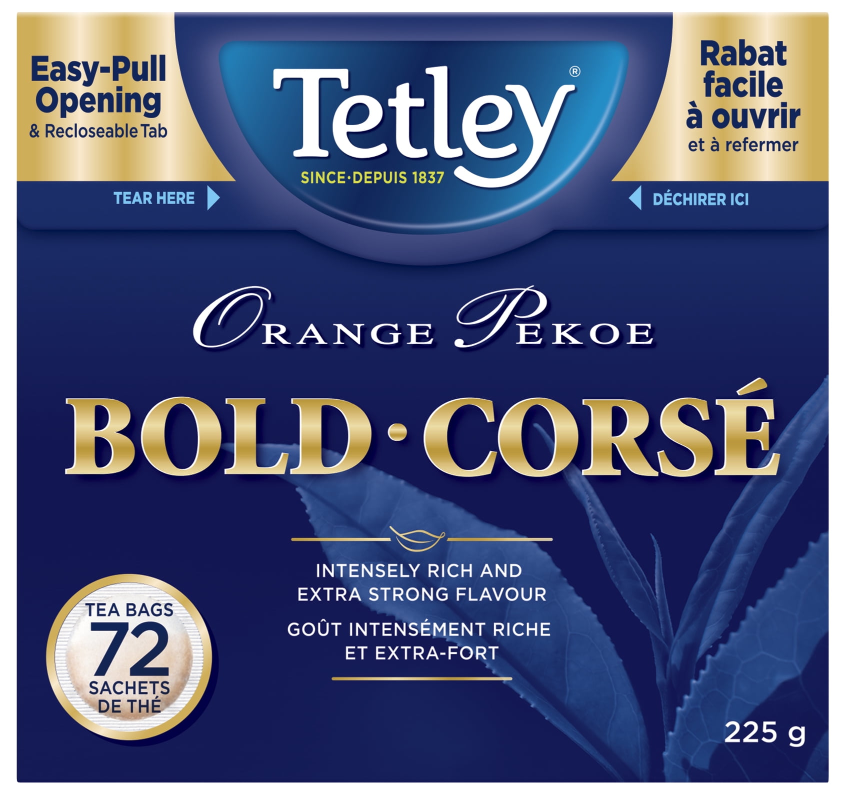 Tetley Orange Pekoe Bold Tea 72ct
