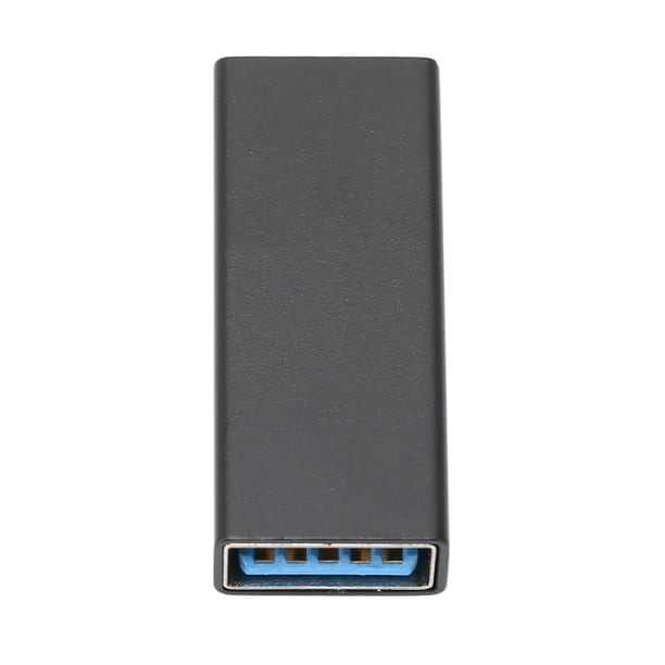 Adaptador USB C a USB3.0 Conector multifuncional tipo C a USB para transmisión y carga de datos Negro