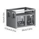 thumbnail image 2 of Organizador de especias de pared con 12 frascos rellenables para encimera de cocina. Solución para ahorrar espacio en el almacenamiento de condimentos para cocineros caseros. Aestivo | Negro, 2 of 6