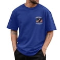 thumbnail image 4 of Ramiter Men's America 250Th Anniversary Printed T-Shirt Patriotic Falg Shirts for Men(Blue,S), 4 of 6