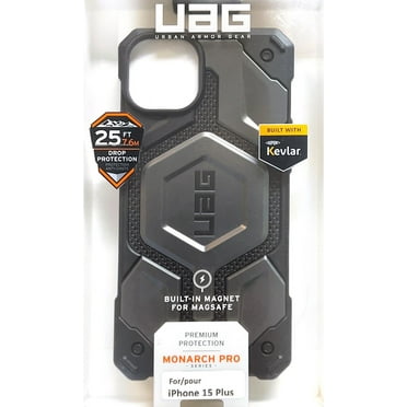 UAG Monarch Pro Kevlar with MagSafe Case for iPhone 15 Plus - Silver
