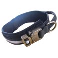 thumbnail image 3 of Reflective Heavy Metal Buckle Dog Collar with Bungee Leash Set, Adjustable Controll Handle for Medium and Large Dogs,with 2 Free Patches (Black-Set, XL ), 3 of 3