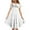 White, variant on Wdgfv Girls Summer Flowy A-Line Dress Double Layer Flutter Sleeve Gradient Midi Casual Boho Tween Dresses for Kids 6-15 Years White 14-15 Years