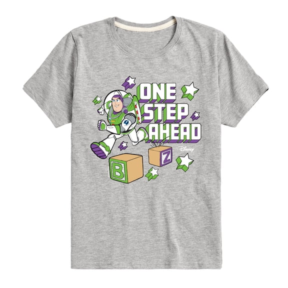 Disney - Toy Story - Buzz One Step - Toddler & Youth Short Sleeve Graphic T-Shirt
