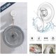 thumbnail image 3 of Soporte para corona, grande, transparente, resistente, desmontable, ventosa, ganchos para corona con toallitas, fuerte ventana de cristal, ventosa, soporte para corona para decoración de corona de Ha JAMW Sencillez, 3 of 5