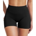 thumbnail image 3 of Women Workout Impact Shorts 2.5"/ 3.6"/ 4.5"/ 6" Scrunch Butt Lifting Gym Seamless Booty Biker Shorts Black, 3 of 5