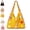Yellow, variant on Casual Hollow Knit Tote Bag – Large Capacity Woven Shoulder Bag, Summer Floral Knit Tote for Beach Vacation