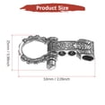 thumbnail image 3 of Hebilla de Pulsera de Paracord Uxcell [10PCS] - Gancho de Metal Ajustable para Pulseras Cinturón [Plata-Cabeza Redonda], 3 of 6
