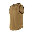 thumbnail image 2 of IDALL Tank Tops Men Mens T-Shirts Sleeveless Shirts for Men Sleeveless Quick Drying Tights Sweat Basketball Training Sports Wear Top Sports Vest Comfort Colors Tshirt Khaki L, 2 of 5
