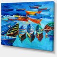 thumbnail image 2 of Design Art - Bateaux en Mer Bleue, 2 of 3