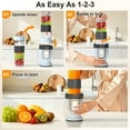 thumbnail image 3 of HoninJoy Portable Blender, Compact Personal Blender for-Smoothies, Shakes, Food Prep, and Frozen Blending, 20-oz. Cups and Spout Lids, Grinding Cup, 3 of 8