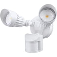 thumbnail image 2 of LEONLITE LED Security Lights, Motion Sensor Flood Light Outdoor Fixture, 20W(150W Equiv.), IP65 Waterproof, 3000K Warm White, ETL Listed Outdoor Lighting, White, 2 of 4