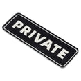 thumbnail image 1 of Uxcell Señal Privada para Puerta 9"x3" Etiqueta Adhesiva de Privacidad Instalación Fácil Color Negro, 1 of 7