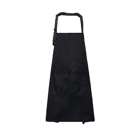 

Homemaxs 1 Pc Nordic Style Apron Oilproof and Dirt Proof Cleaning Apron Hanging Neck Apron Kitchen Cooking Pinafore (Black)