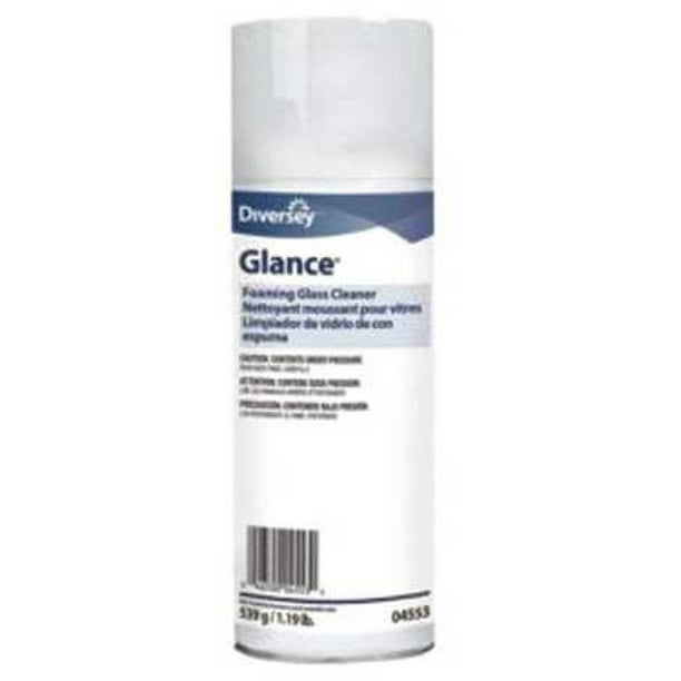 DIVERSEY 904553 Foam Glass Cleaner, 19 oz., Clear, Unscented, Aerosol