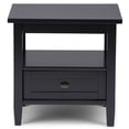 thumbnail image 4 of Simpli Home Warm Shaker Wood 20" Rectangle Transitional End Side Table in Black, 4 of 5