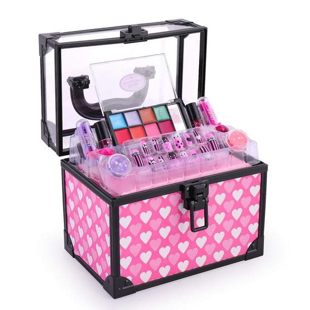 Kids Pretend Makeup Kit, Washable Makeup Set for Girls 512 Years Old