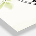 thumbnail image 3 of Designart 'Simplist Bamboo Leaves I' Lake House Wall Clock, 3 of 3