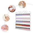 thumbnail image 5 of 5 Tier Metal Tier Nail Polish Rack Wall Mounted Display Organizer Holder Stand White, 5 of 12