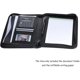 thumbnail image 2 of Portable Professional Business Portfolio Padfolio Folder Document Case Organizer A5 Pu Leather Zippered Closure With Calculator Card Holder Memo Note, 2 of 5