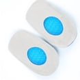 thumbnail image 4 of Plantillas de gel elásticas para el talón, almohadillas amortiguadoras para aliviar el dolor de talón, para mujeres y hombres (azul oscuro, tallas 36-40), 4 of 7
