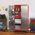 thumbnail image 2 of UltraHD Rolling Storage Cabinet, Red, 36" W x 18" D x 72" H, 2 of 7