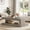 Gray, variant on Fnova 47" Farmhouse Coffee Tabl, 2-Tier Rectangular Accent Center Tea Cocktail Table with Storage for Living Room