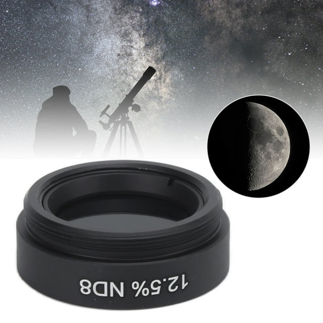 KIMISS Telescope Filter, 1.25 Inch Telescope Moon Filter Neutral Density ND Filter for Astronomical Telescope Eyepiece Reduce Moon Surfaces Overall Brightness