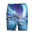 thumbnail image 3 of Picia Night At Lake Aurora 1 Pajama Shorts for Men, Men's Pajama Bottoms, Sleepwear,Short Pajama Pants-X-Large, 3 of 9