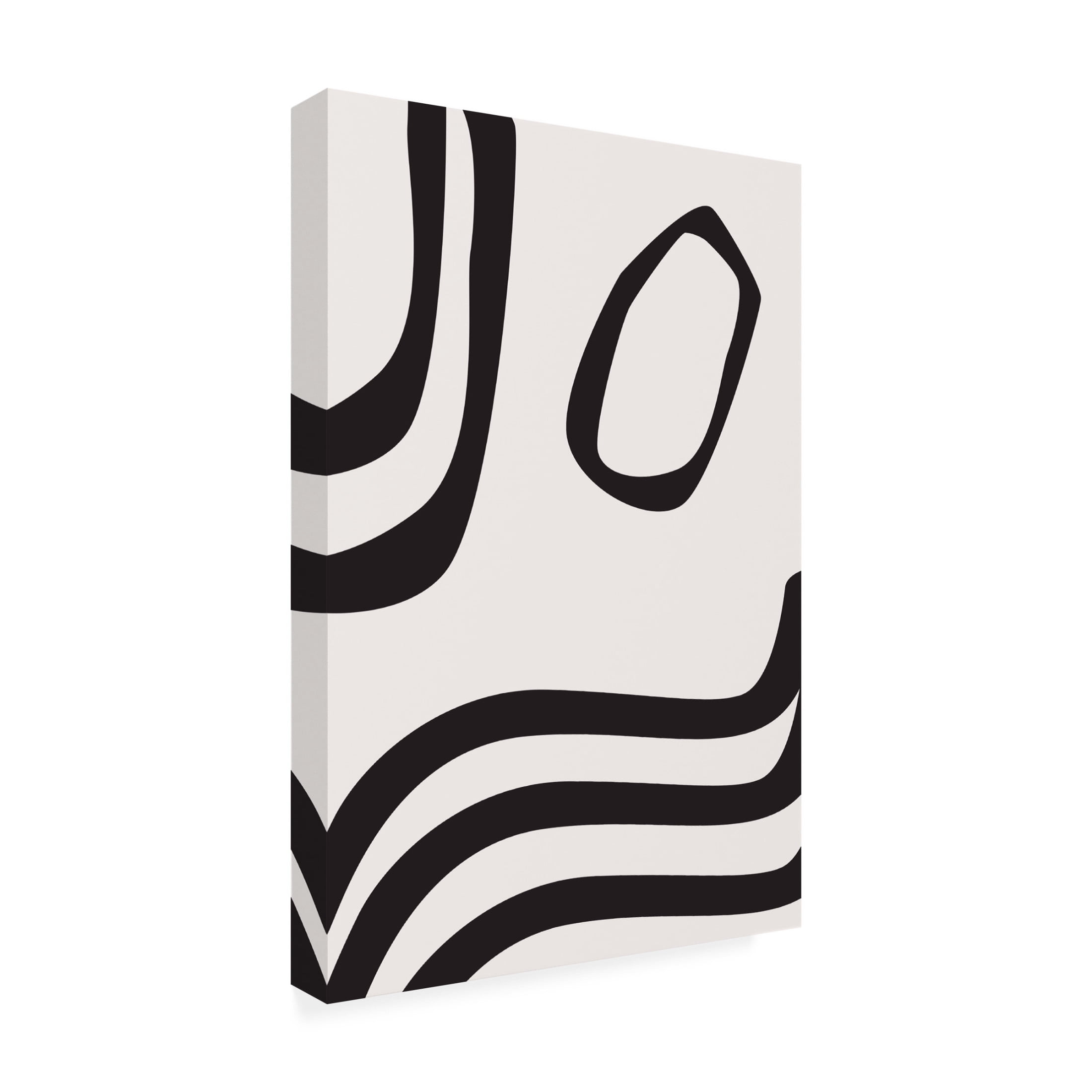 Trademark Fine Art Sally Ann Moss Black Curves Canvas Wall Art
