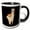 Black/White, variant on 3drose, Graphic Design of Llama Lama Peru Alpaca, 15oz Mug