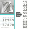 thumbnail image 6 of iSYFIX Silver Vinyl Numbers Stickers - 4 Inch Self Adhesive 2 Sets - Premium Decal Die Cut and Pre-Spaced for Mailbox, Signs, Window, Door, Cars, Trucks, Home, Business, Address Number, 6 of 6