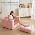 thumbnail image 3 of GOODONE Bean Bag Chair,Bean Bag Sofa with Pillows and Armrests,Floor Sofa,Reading Chair,High Elastic Lazy Sofa,Suitable for Bedroom and Living Room,No Assembly Required,Single,Pink, 3 of 9