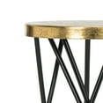 thumbnail image 6 of SAFAVIEH Lorna Mid-Century Retro Gold Leaf Iron Barstool, Black, 6 of 7