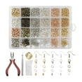 thumbnail image 1 of Kit de suministros para aretes, ganchos para aretes para joyas con s de salto, de ganchos para aretes, pernos para aretes Macarena ganchos para pendientes, 1 of 8